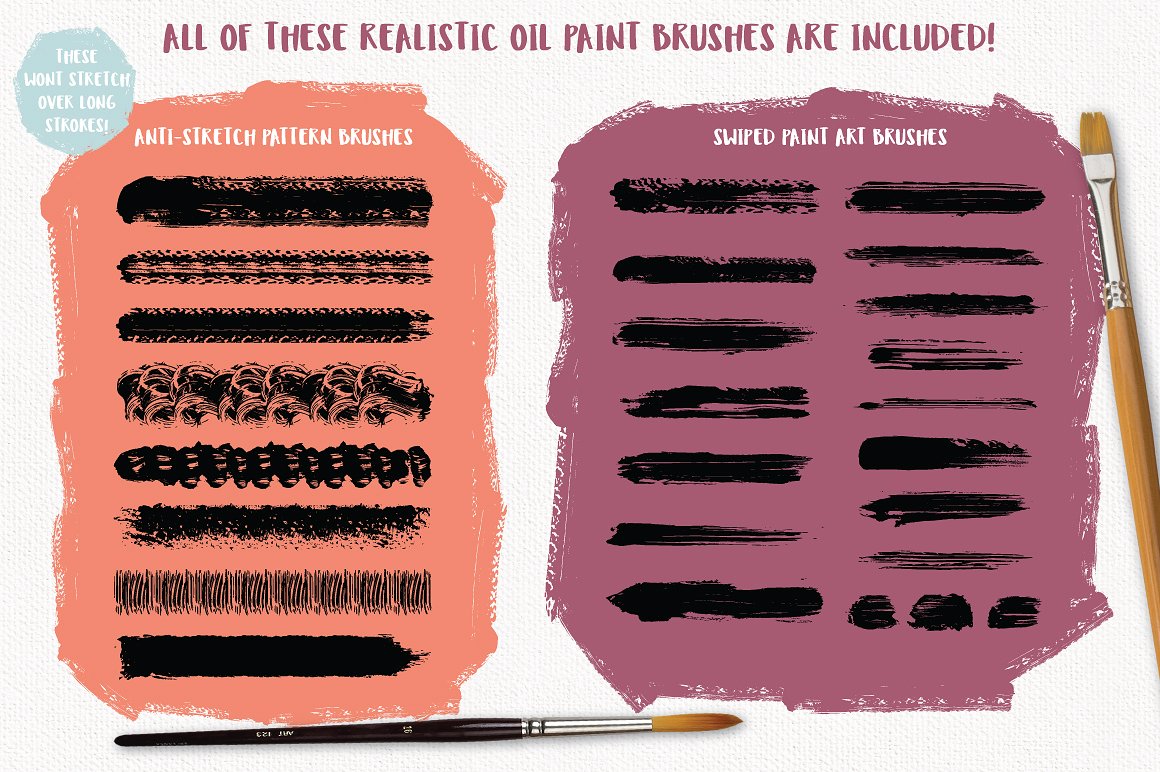 令人惊叹的油画AI笔刷 Outstanding Oil Paint Brushes插图8