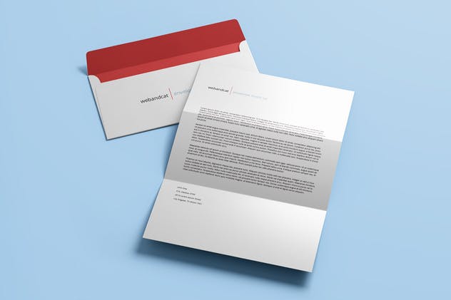 创意信封设计制作展示样机模板 Envelope DL Mock-up插图(5)
