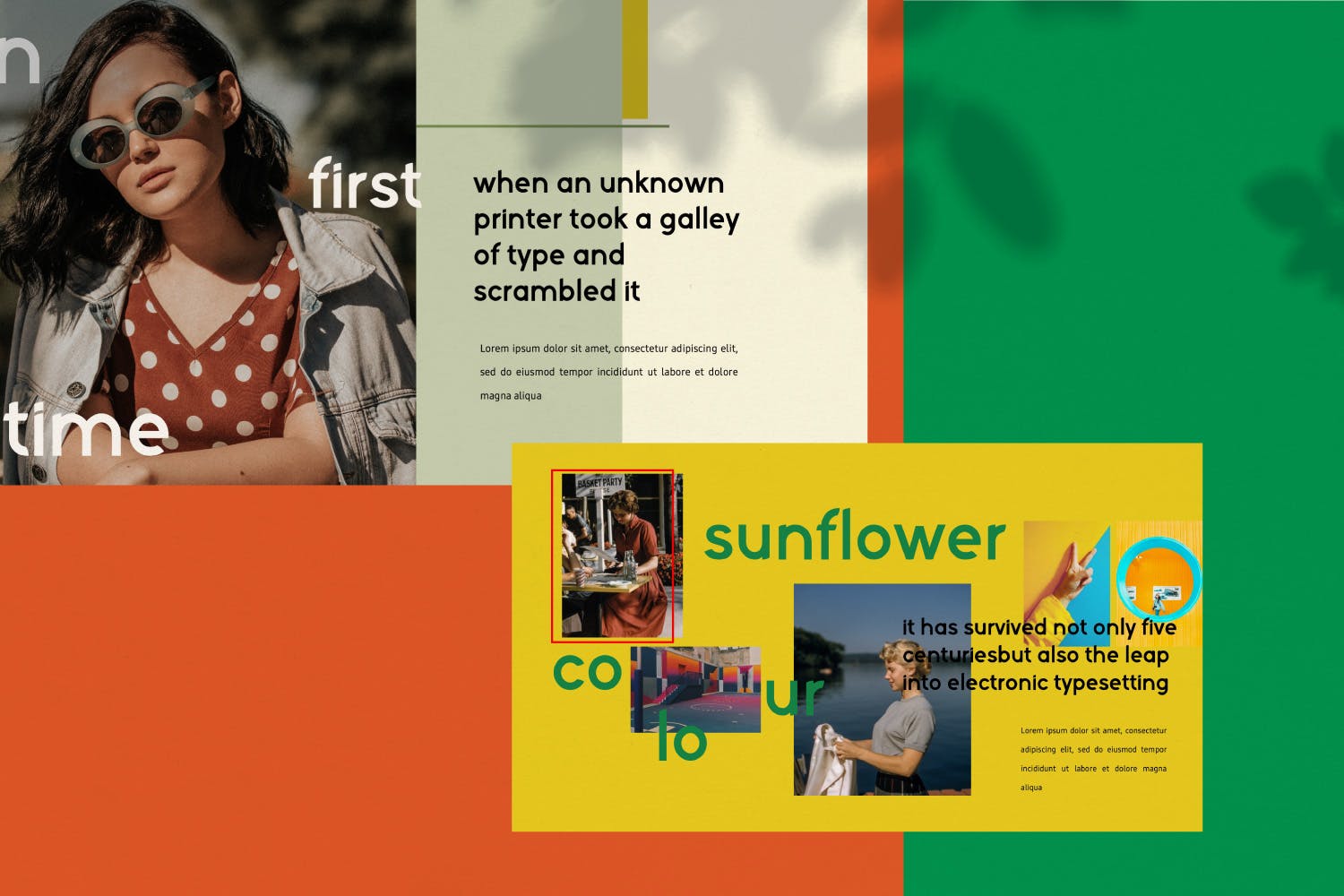 摄影工作室介绍PPT模板素材下载 Sunflowers – Powerpoint插图3