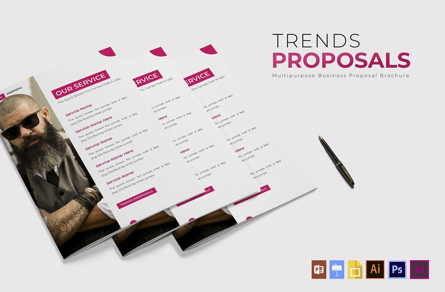 招标提案书设计模板 Trends | Proposal Brochure插图(3)