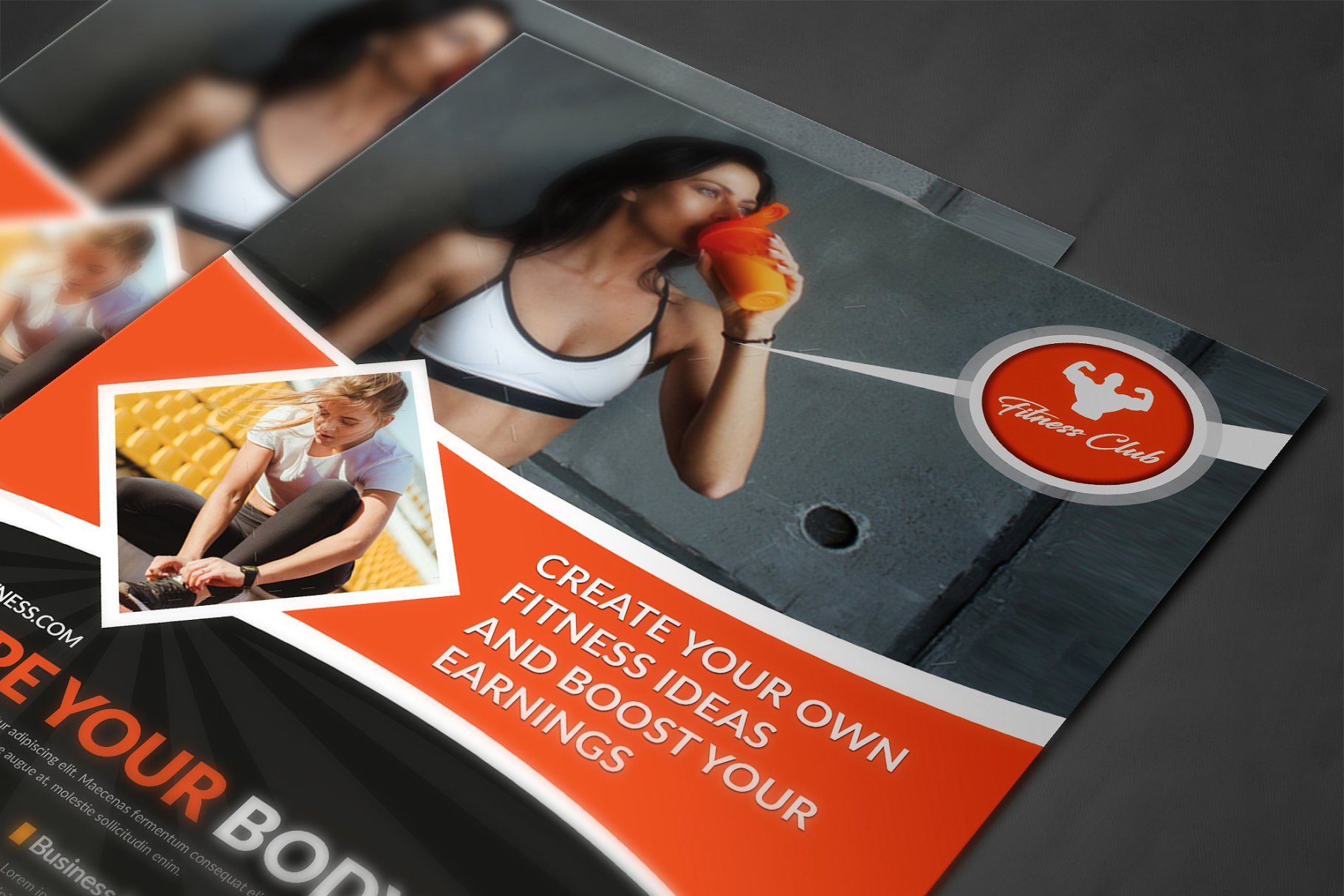 健身俱乐部宣传推广海报设计模板 Fitness Flyer插图(3)