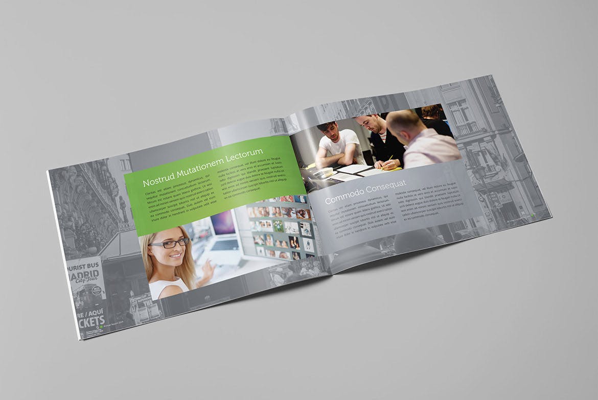 企业年度报告/行业分析报告设计模板 Annual Report Landscape插图(4)
