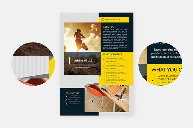 多用途企业宣传海报设计模板v2 Multipurpose Business Flyer插图(1)