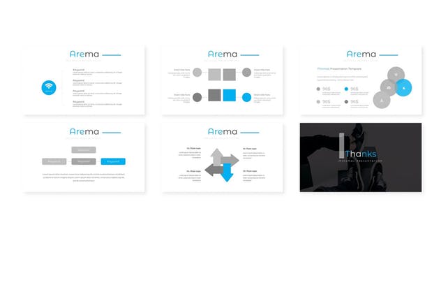 极简主义设计风格多用途Google Slides幻灯片模板 Arema – Google Slides Template插图3