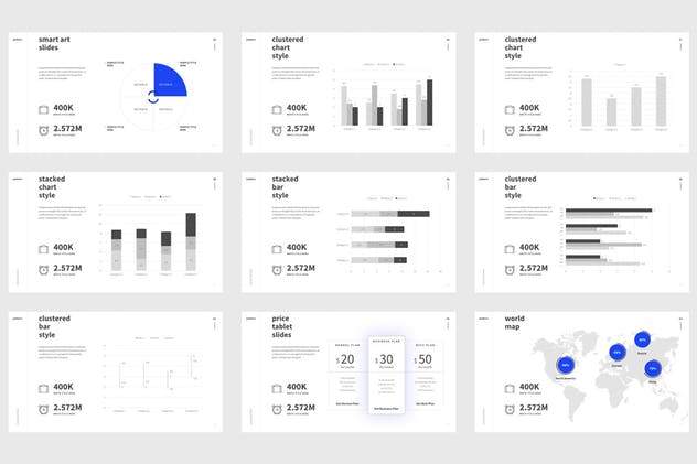 功能强大的简约企业合作PPT演示模板 PATTERN Powerpoint Template插图(7)