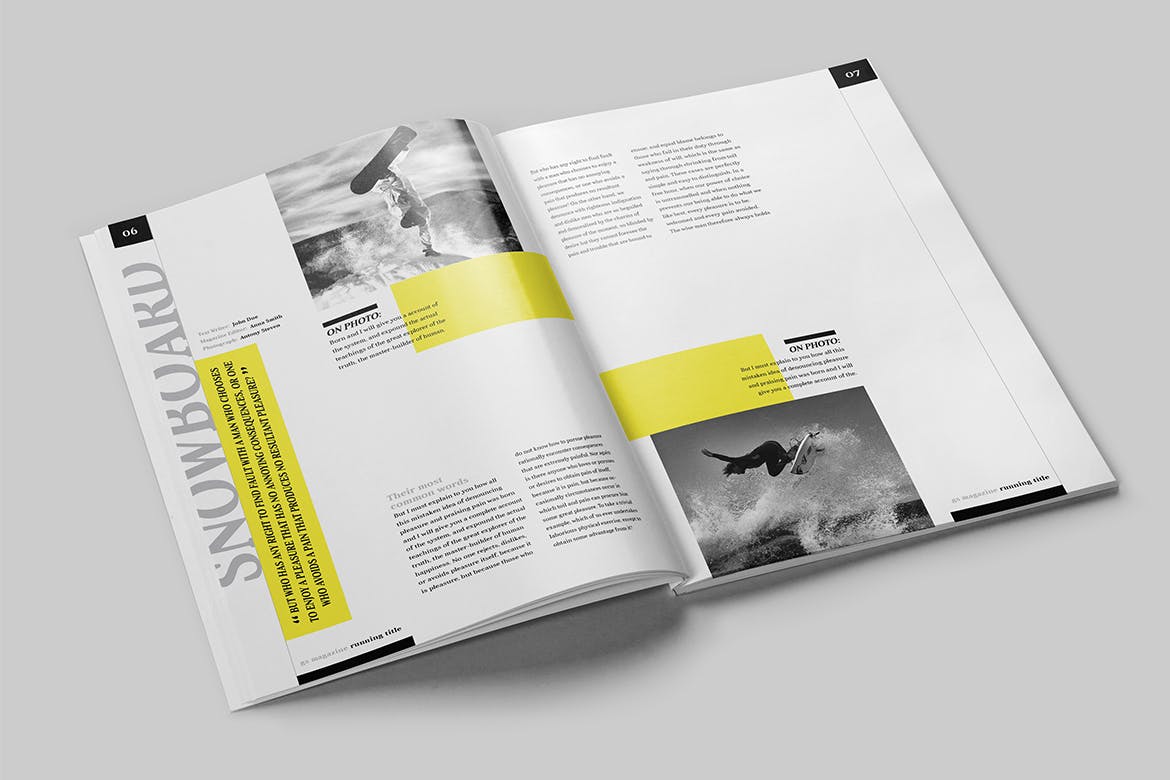人物/财经/商业主题适用的杂志设计模板 Magazine Template插图3