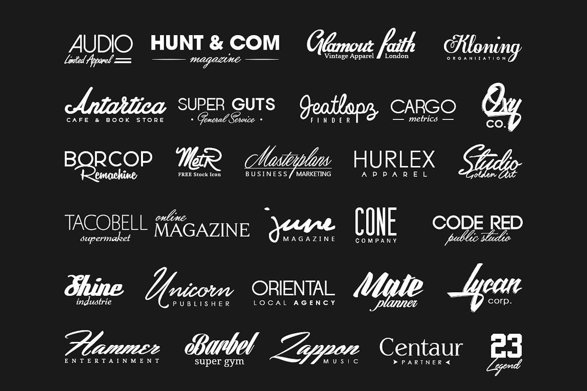 100个高端时尚多用途的logo标志设计模板大集合插图(3)