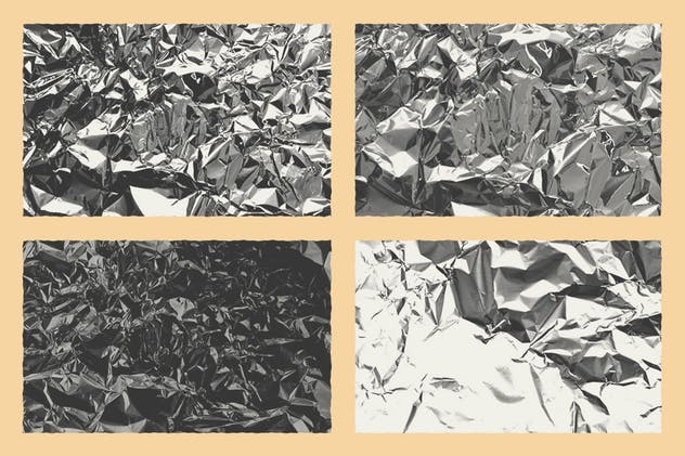 箔纸锡纸折叠皱褶纹理设计素材包 Fold Texture Pack 1.5插图(1)