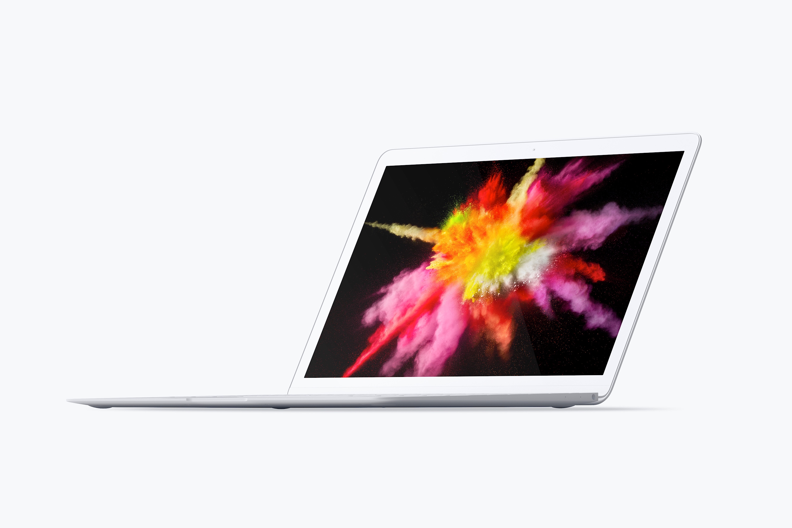MacBook超极本电脑UI设计屏幕预览效果右前视图样机 Clay MacBook Mockup, Front Right View插图3 MacBook超极本电脑UI设计屏幕预览效果右前视图样机 Clay MacBook Mockup, Front Right View插图3
