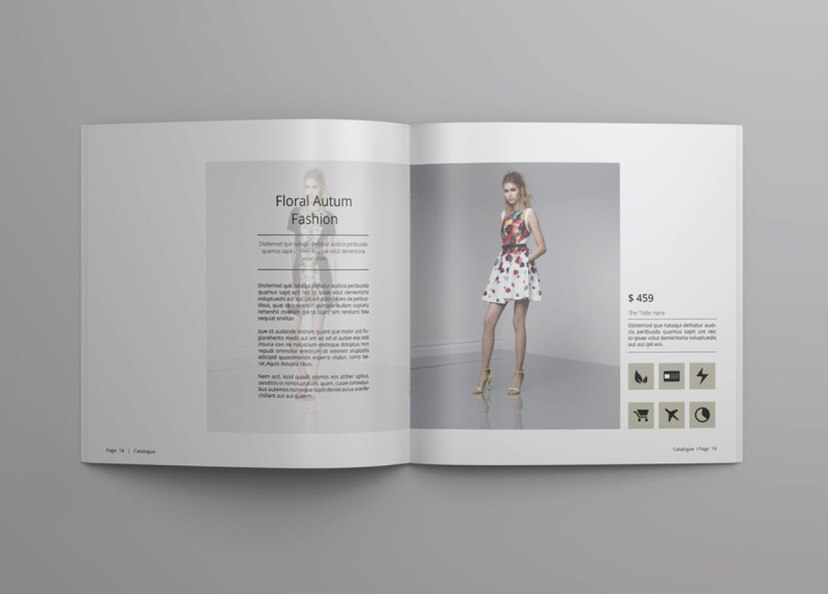 方形多用途产品目录设计模板v4 Square Catalogue Template Vol. 4插图(6)