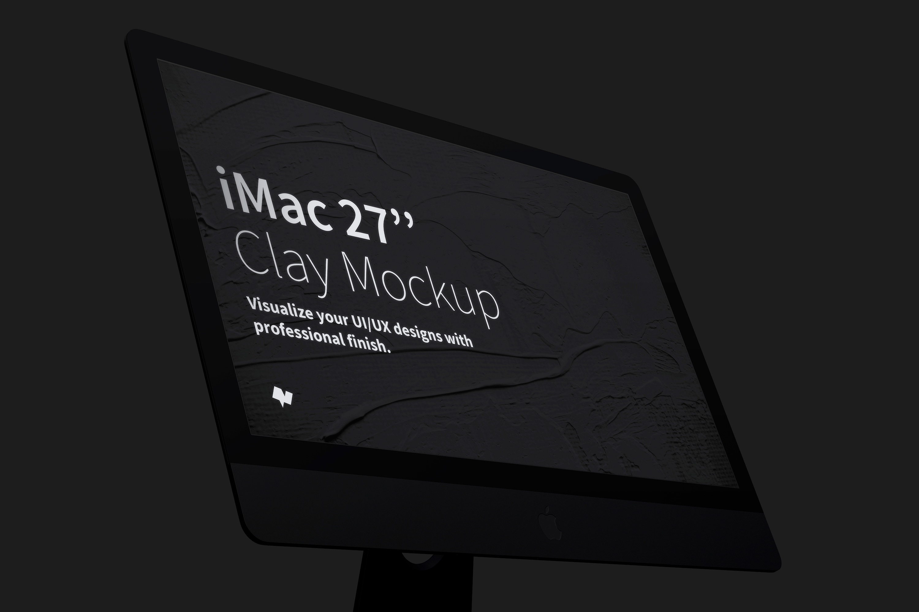27寸iMac一体机Web设计预览黏土样机模板 Clay iMac 27” Mockup, Display Close Up插图2 27寸iMac一体机Web设计预览黏土样机模板 Clay iMac 27” Mockup, Display Close Up插图2