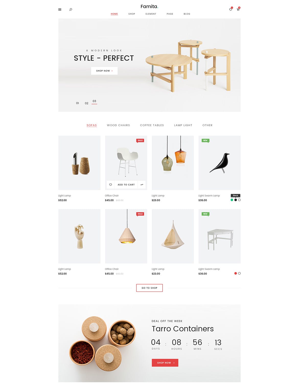 现代极简设计理念网上商城设计PSD模板 Famita | Minimalist WooCommerce Psd Template插图11