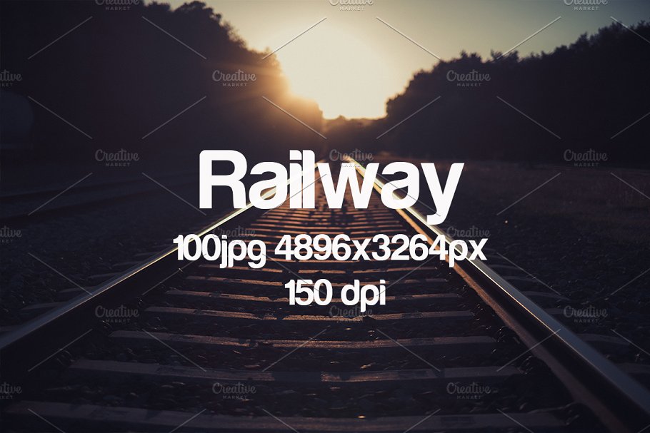 100张铁路轨道主题高清照片 railway photo pack插图(1)