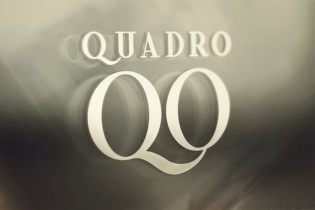 8款复古外观的英文衬线装饰字体 Quadro – Display Font插图6