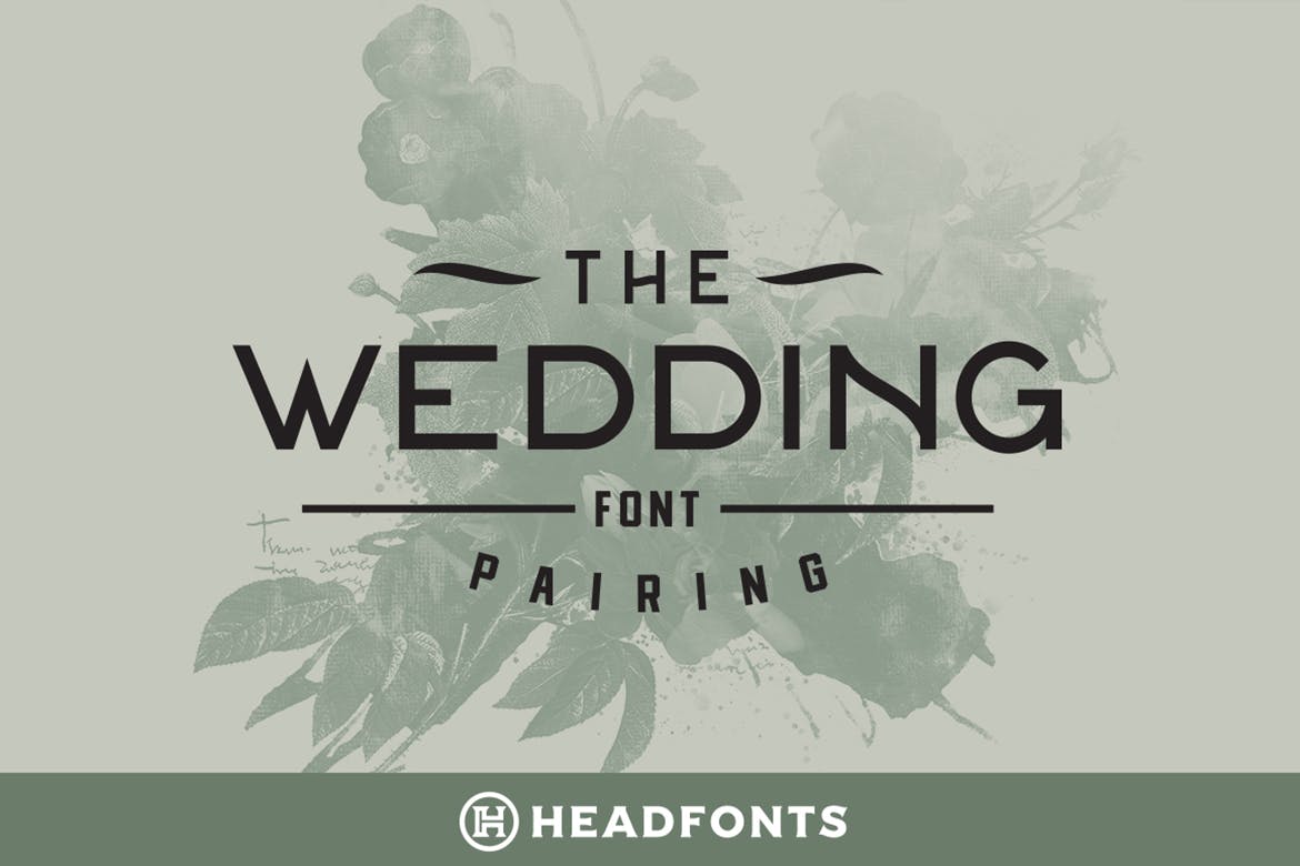 英文请柬设计无衬线字体下载 Wedding Font Pairing插图