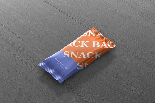 小尺寸糖果零食袋包装样机 Snack Foil Bag Mockup – Slim Size插图(5)