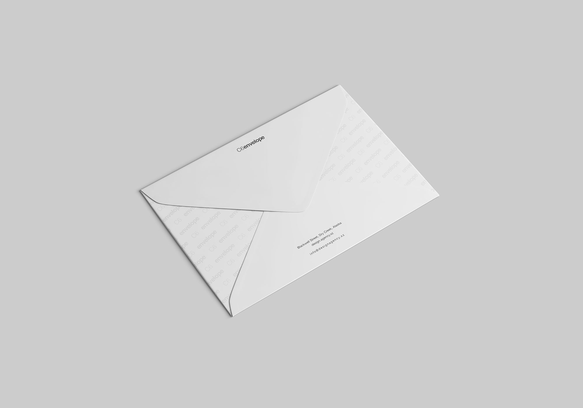 C6信封外观设计样机模板 C6 Envelope Mockup插图(6)