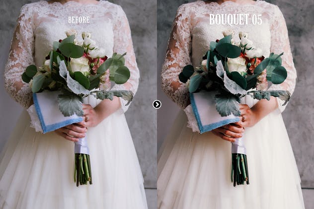 浪漫婚礼花束装饰PS动作 Bouquet Wedding Actions for Photoshop插图5
