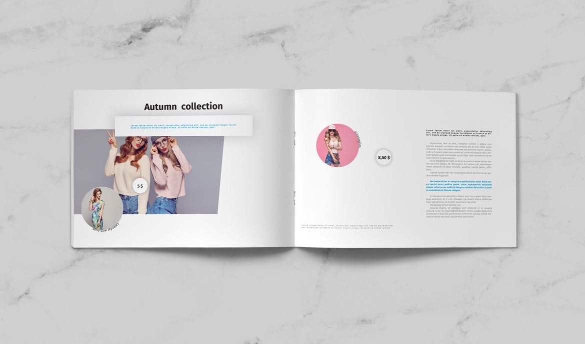 时尚高端清新简约品牌手册画册楼书杂志设计模板插图(10)