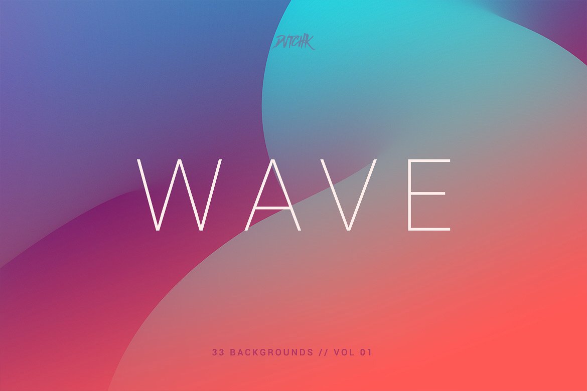 平滑渐变波纹背景v1 Wave | Smooth Backgrounds | Vol. 01插图(2)