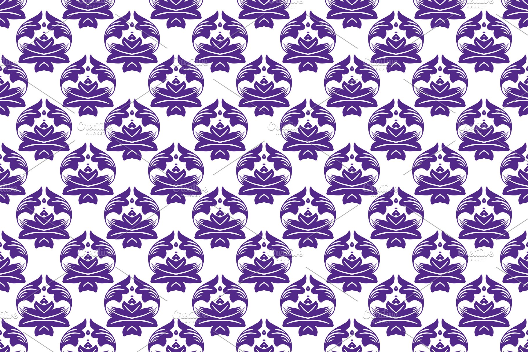 60种颜色1440种锦缎图案纹理[3GB] 1,440 Damask Patterns in 60 Colors插图(12)