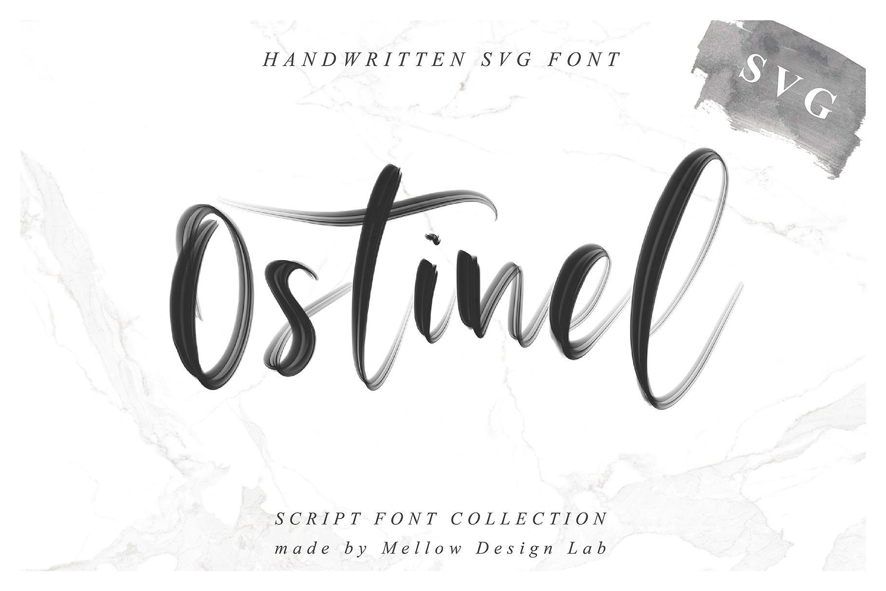 行云流水英文书法SVG画笔字体 Ostinel SVG Script Font插图9