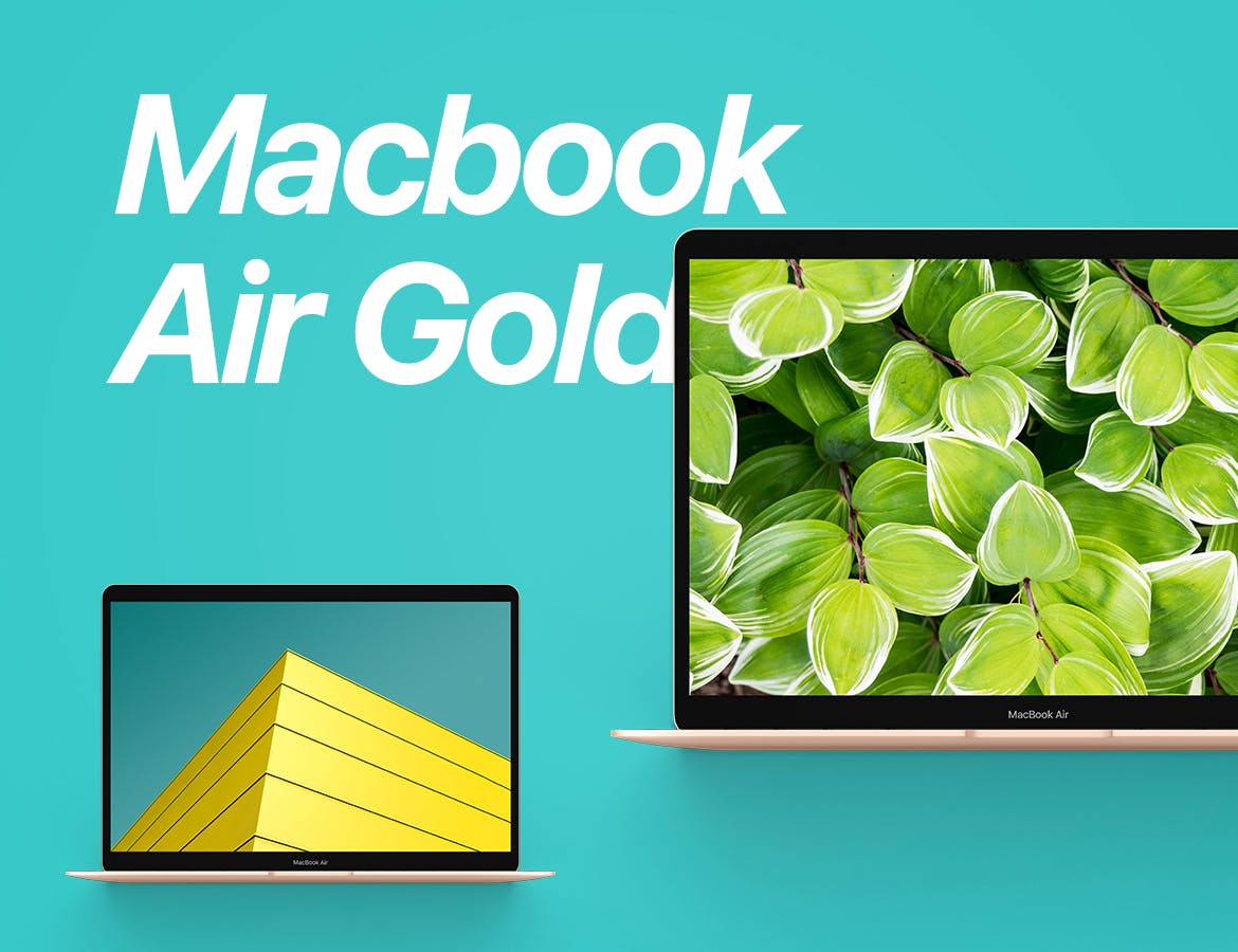 MacBook 2019网站UI设计预览样机模板 Macbook Mockup 2019插图1