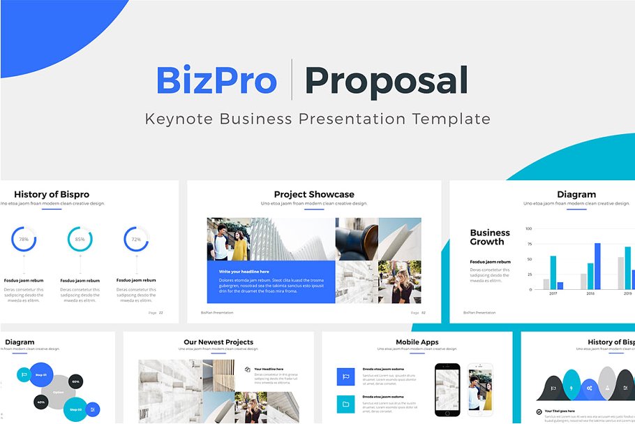 商业项目投标竞标Keynote幻灯片模板 BizPro | Proposal Keynote Template插图15