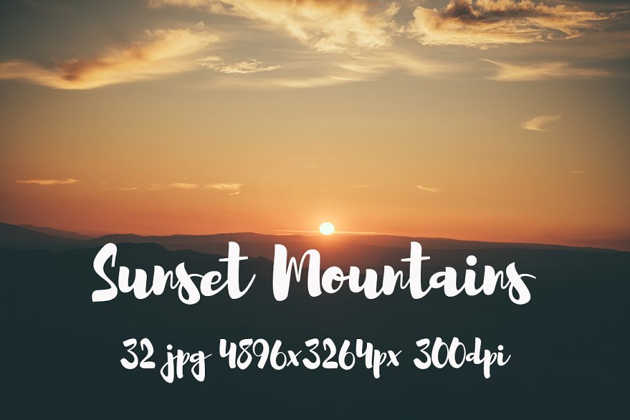 日落西山风景高清照片素材 Sunset Mountains photo pack插图(13)