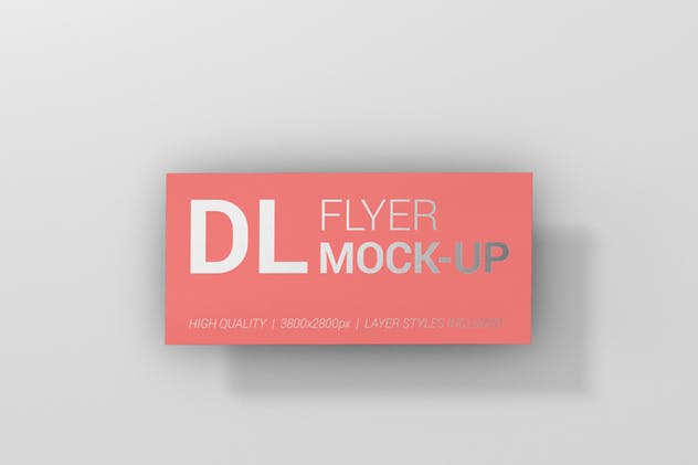DL广告品牌传单样机模板 Flyer DL Mock-Ups插图(4)