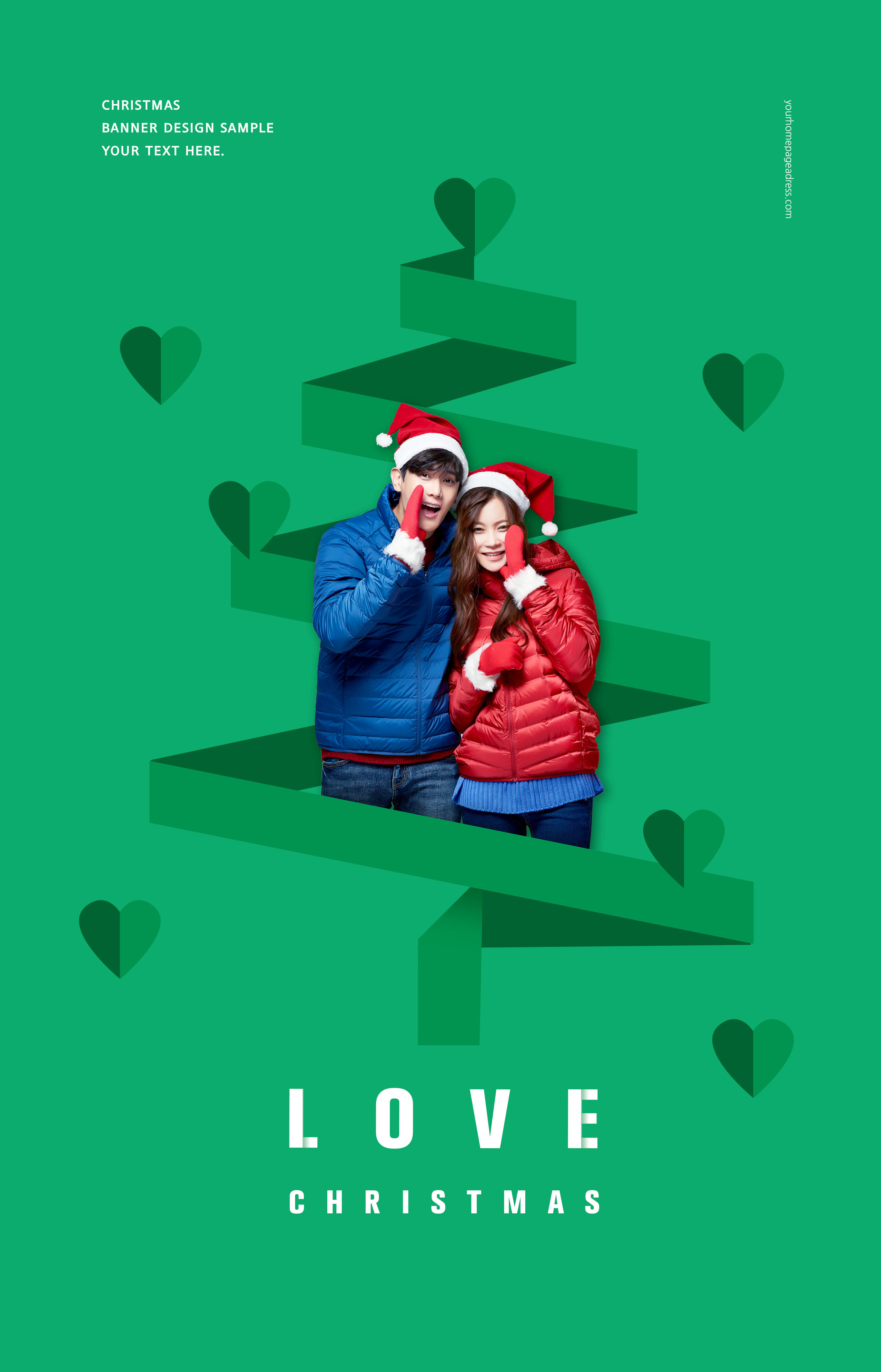 暖冬浪漫圣诞告白/购物主题海报套装插图(4)