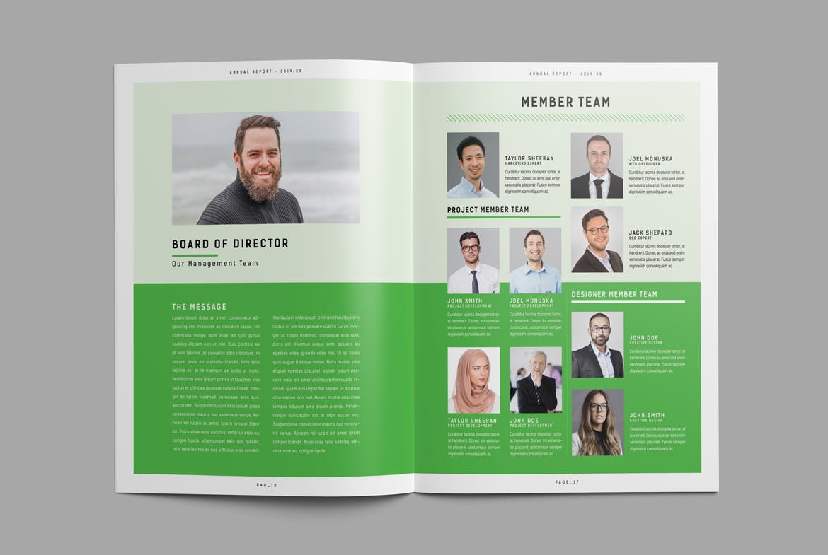 2019-2020企业年度报告/年报INDD设计模板 Annual Report插图(6)
