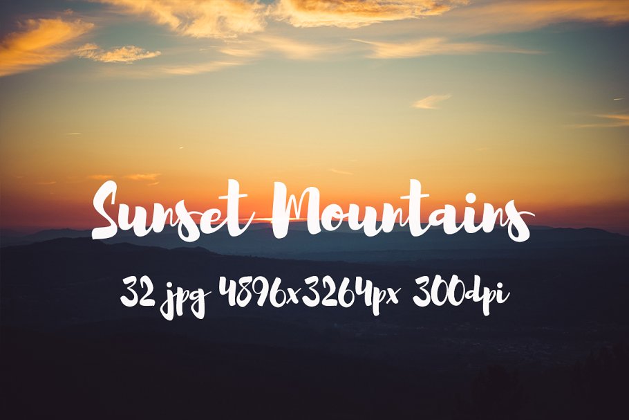 日落西山风景高清照片素材 Sunset Mountains photo pack插图(20)