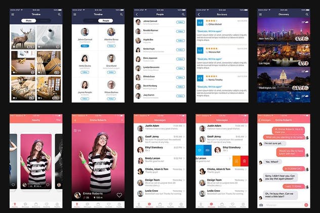 现代设计风格多用途APP应用UI套件 Mountify Mobile UI Kit – Sketch Version插图(8)