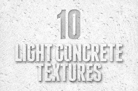 轻质混凝土纹理素材包 Light Concrete Textures Pack 1插图