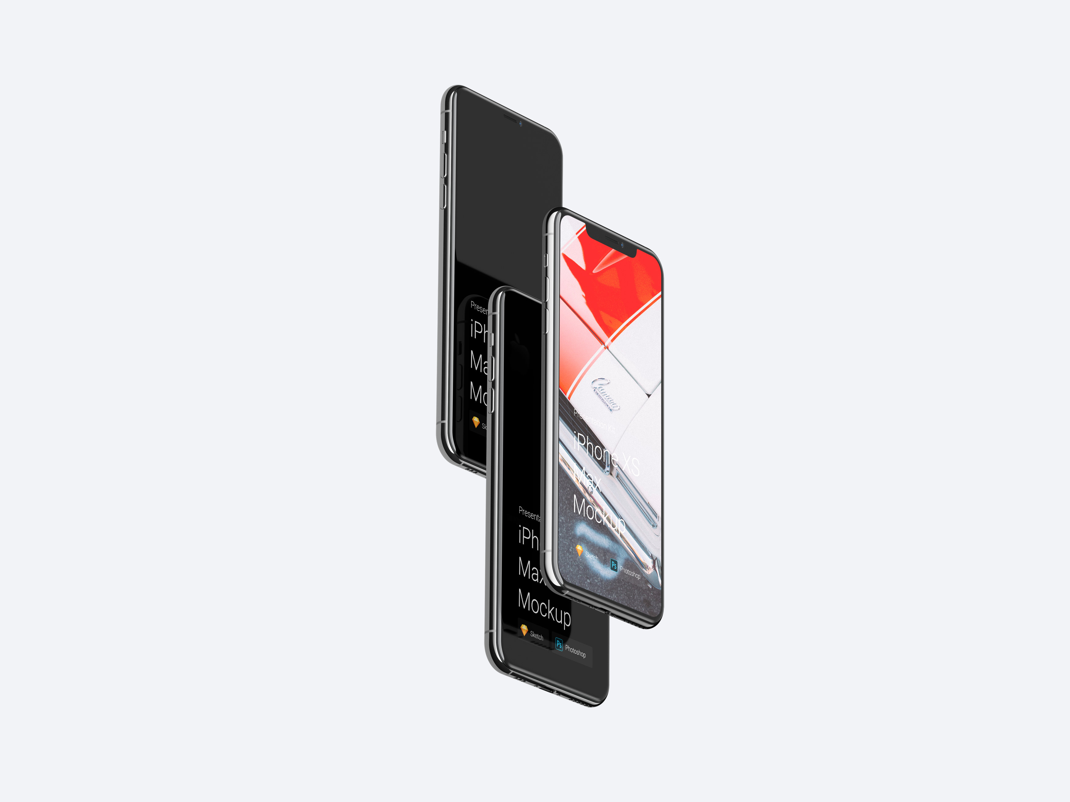 高品质五星好评 iPhone Xs 和 iPhone Xr 样机 [PSD&SKETCH]插图3