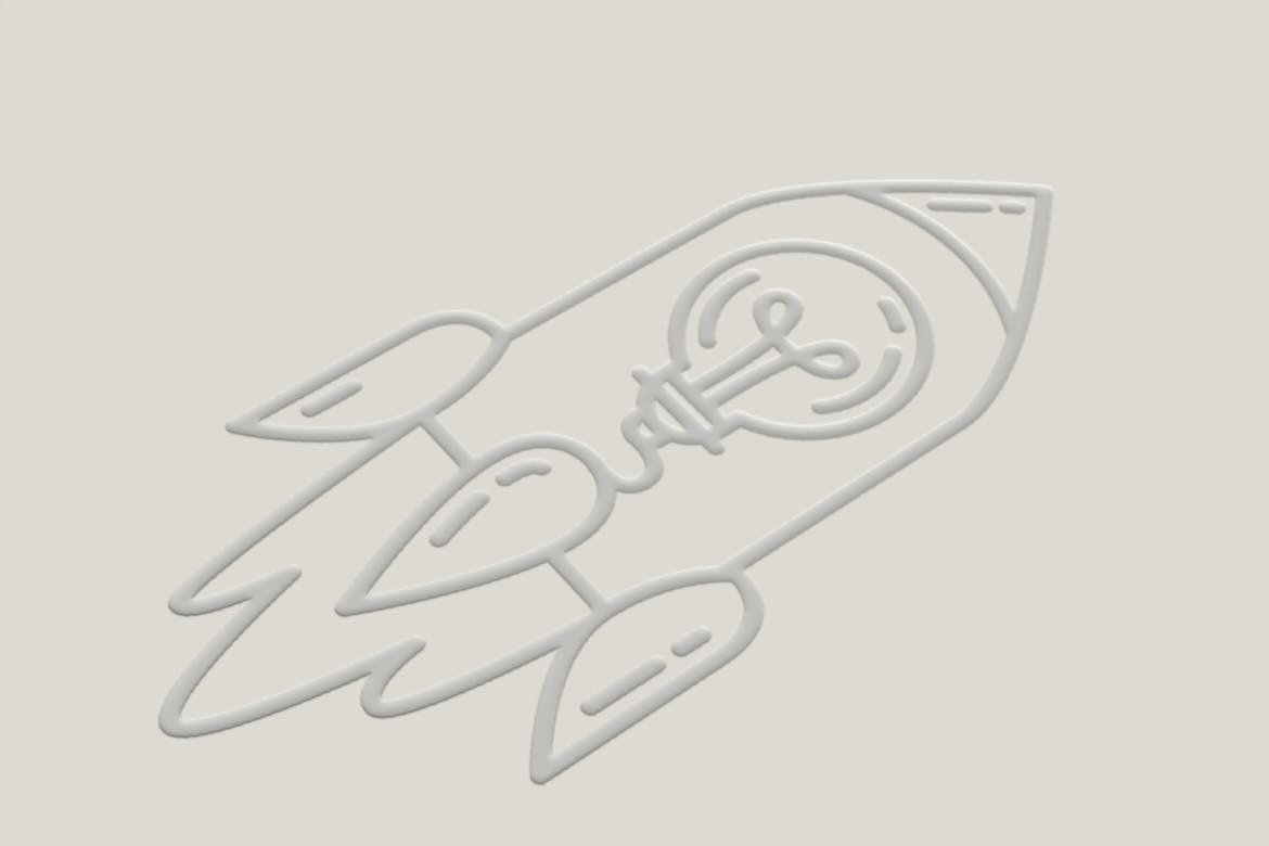 创意高科技公司火箭图形Logo设计模板 Creative Idea With Rocket Logo插图3