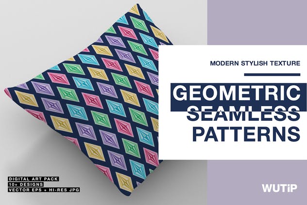 几何图形无缝背景纹理 Geometric Seamless Patterns插图(10)