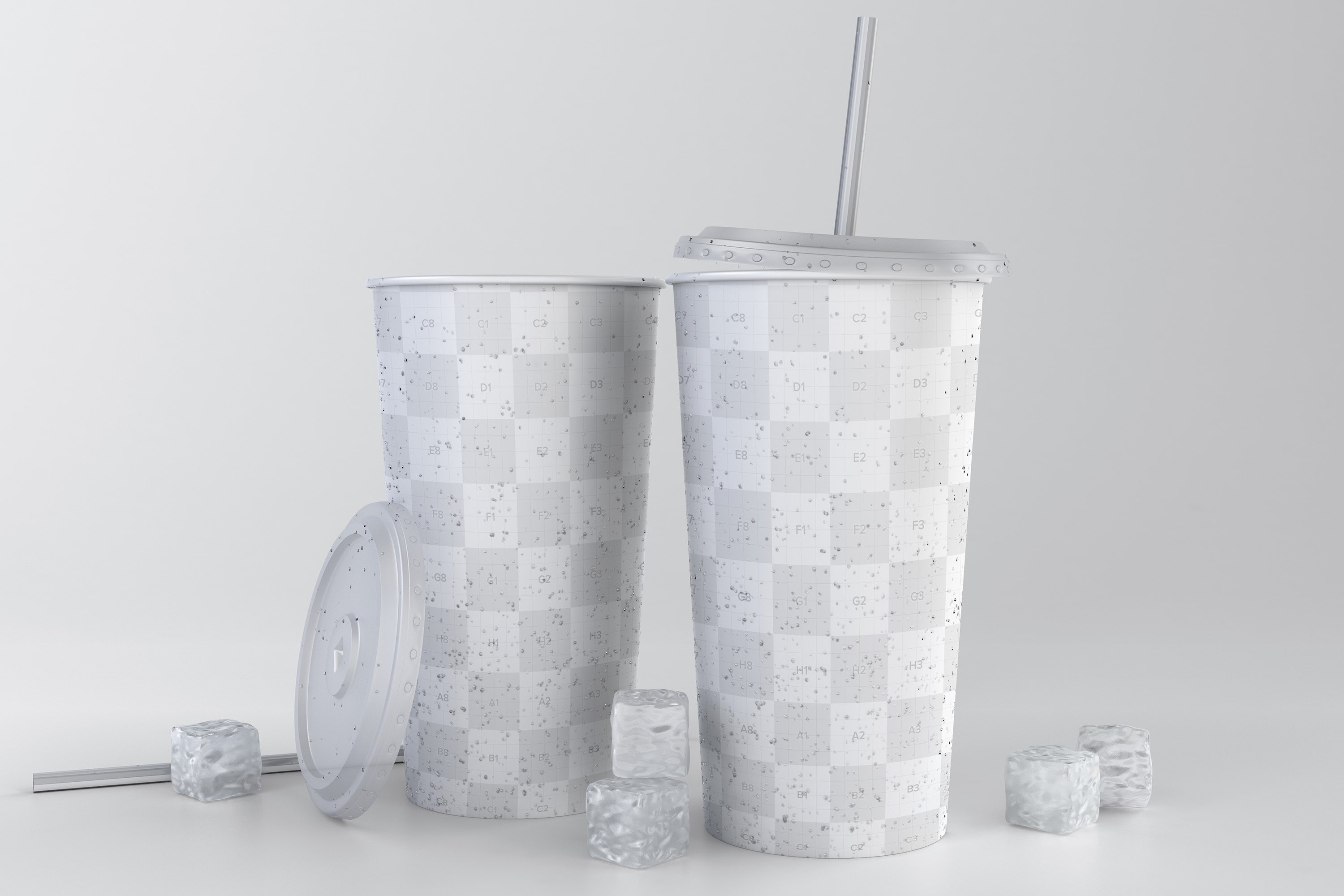 苏打饮料纸杯外观设计样机03 Soda Cup Mockup 03插图(3)