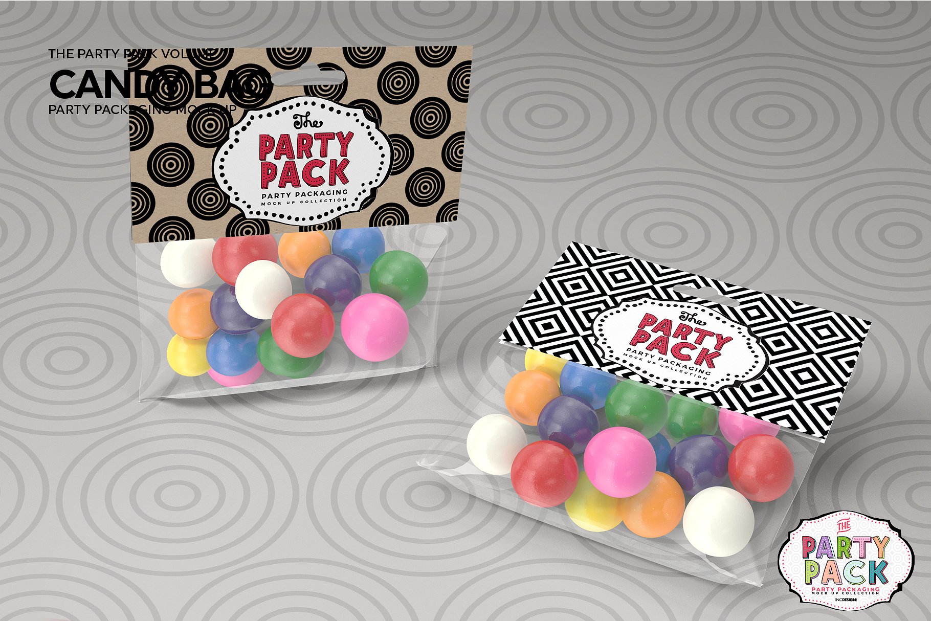 高品质的糖果包装袋展示样机 Candy Bag Packaging Mockup [psd]插图(2)