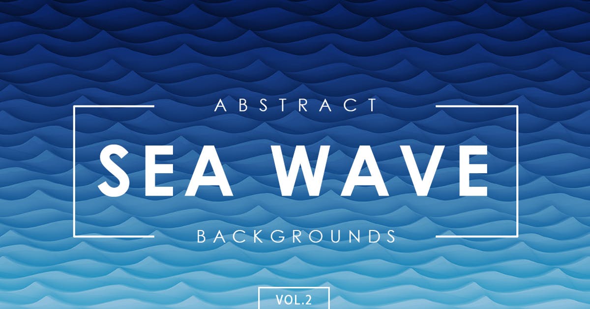 抽象海洋波浪波纹背景素材v2 Sea Wave Abstract Backgrounds Vol.2插图
