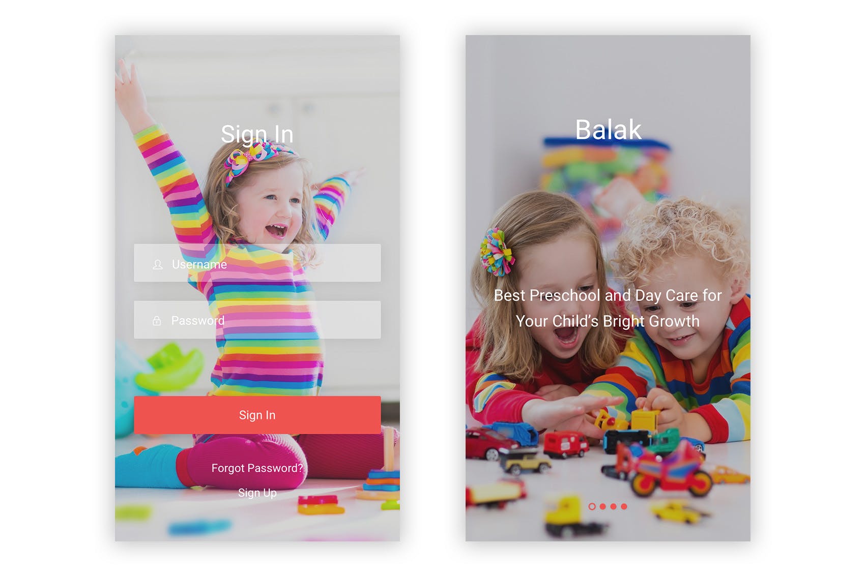 学前教育/幼儿园APP应用UI设计套件Figma模板 Balak – Kindergarten & Pre-school Figma UI Kit插图(1)