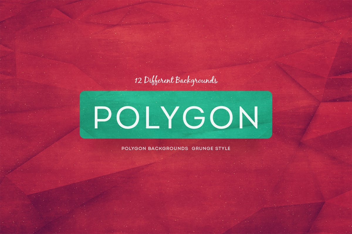 几何多边形背景纹理设计素材 Polygon Backgrounds Grunge Style插图
