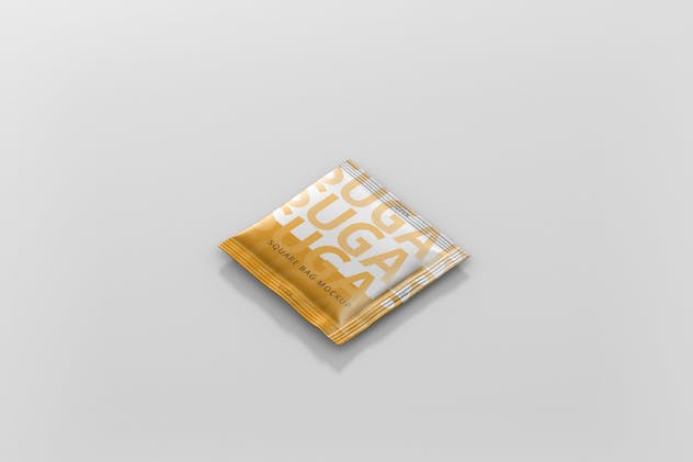 方形调料/糖袋包装样机模板 Salt / Sugar Bag Mockup – Square插图(4)