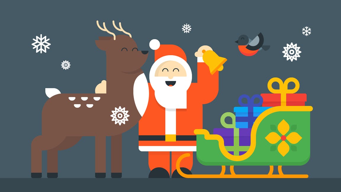 圣诞节&新年庆祝主题矢量插画素材 Christmas & New Year Illustrations插图(2)