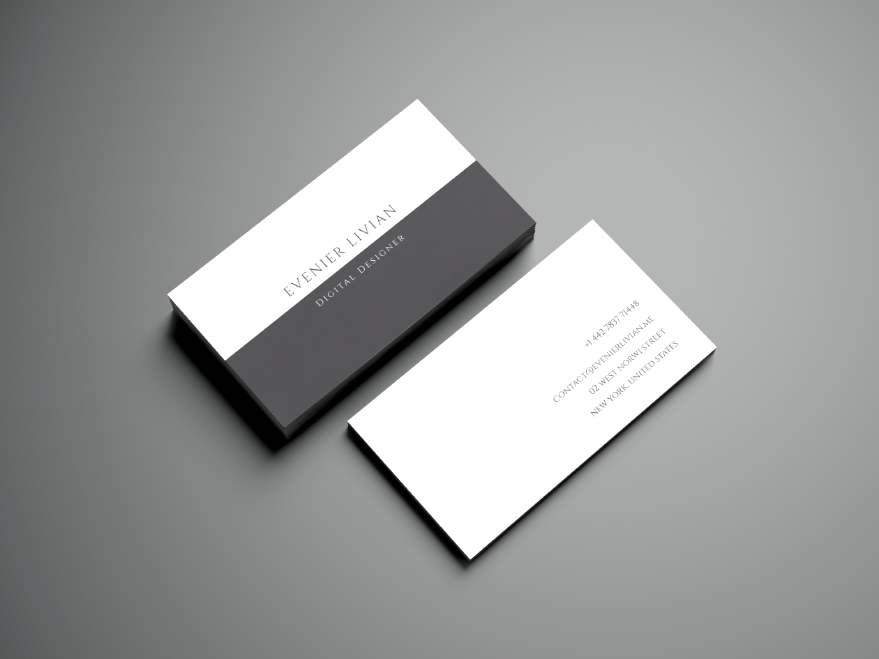 极简主义风格企业名片设计模板 Minimal Business Card Template插图
