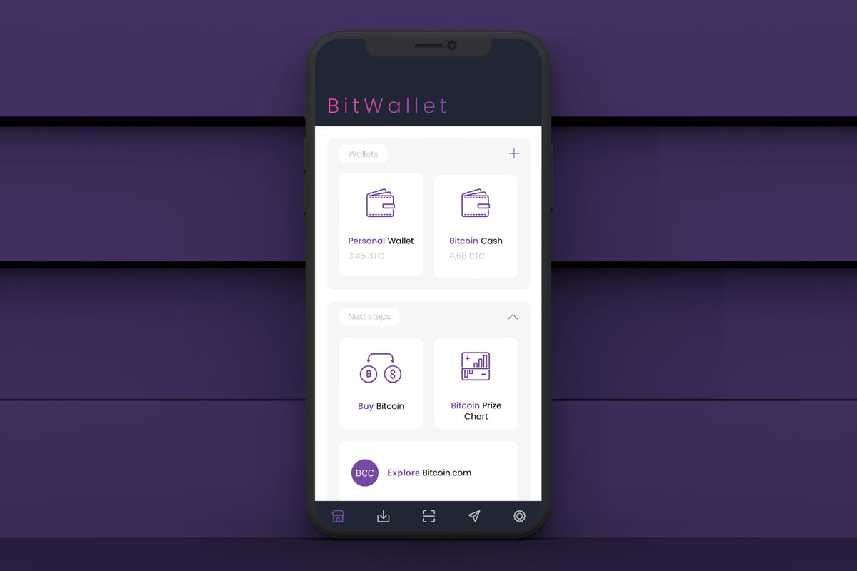比特币电子钱包APP应用UI模板 Bitcoin Wallet 1 Mobile Ui – T插图
