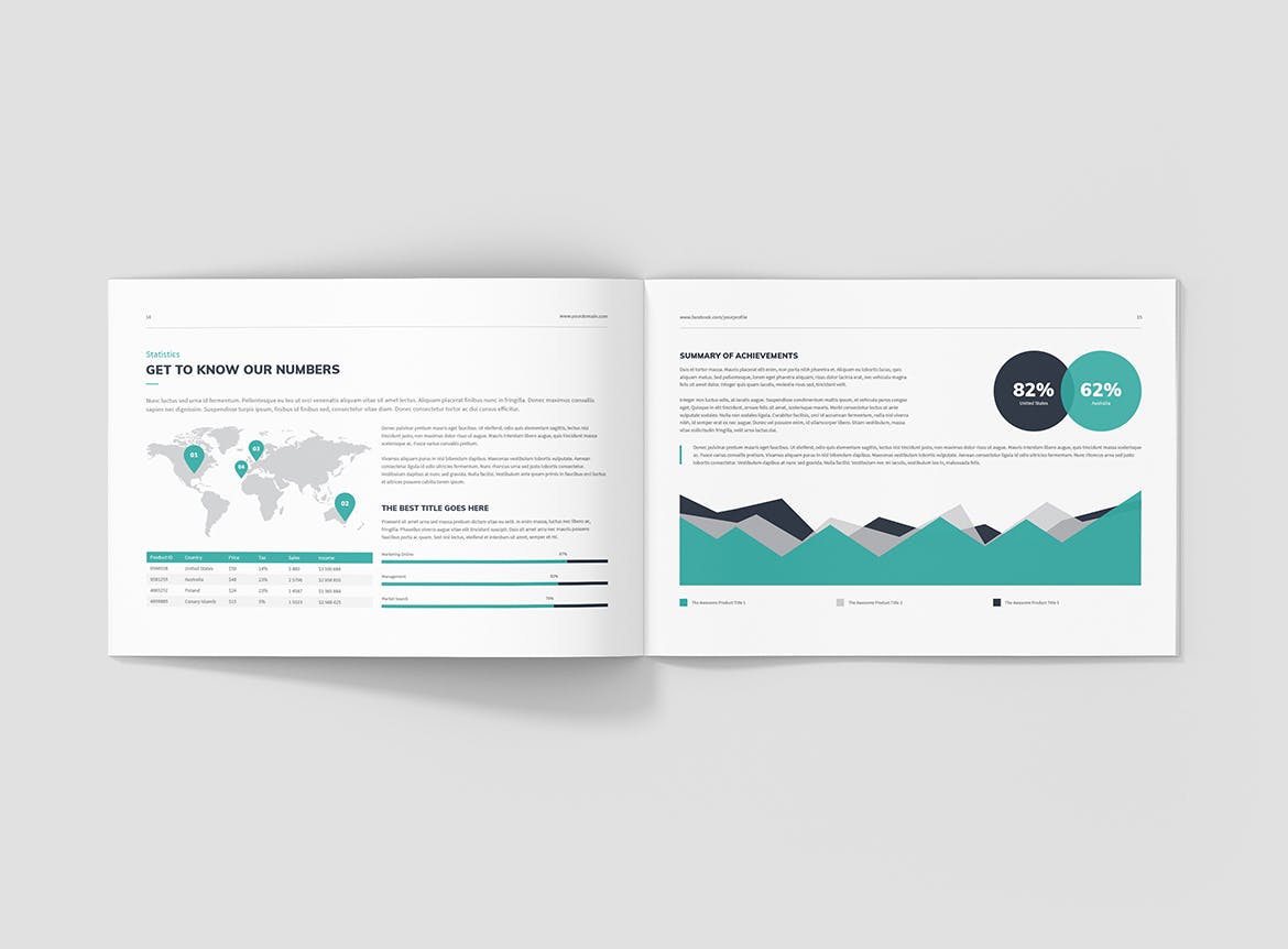 横板商业和企业公司简介企业画册设计模板 CorpoBiz – Business and Corporate Landscape插图(8)