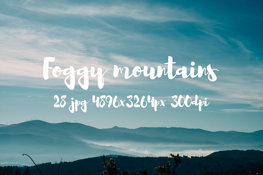 云雾缭绕山谷高清摄影素材合集 Foggy Mountains photo pack插图(8)