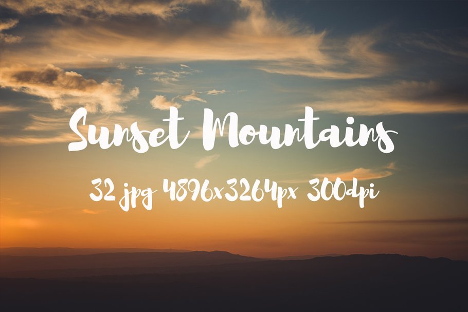 日落西山风景高清照片素材 Sunset Mountains photo pack插图(2)